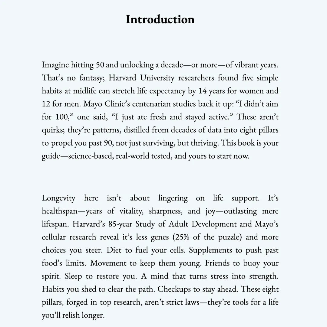 Eight Pillars of a Longer Life (e-book)